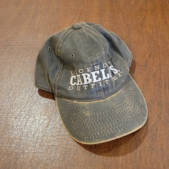 Cabela's legendary outfitter camouflage camo adjustable strap one size hat - Picture 7 of 10